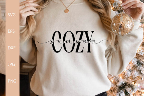 Cozy Season SVG, Christmas Shirt SVG Free For Commercial Use SVG Sintegra 