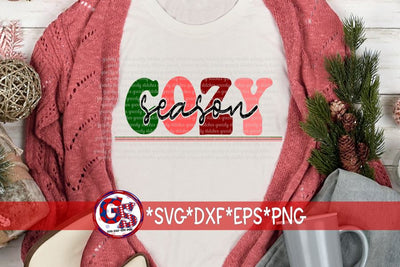 Cozy Season SVG DXF EPS PNG SVG Greedy Stitches 