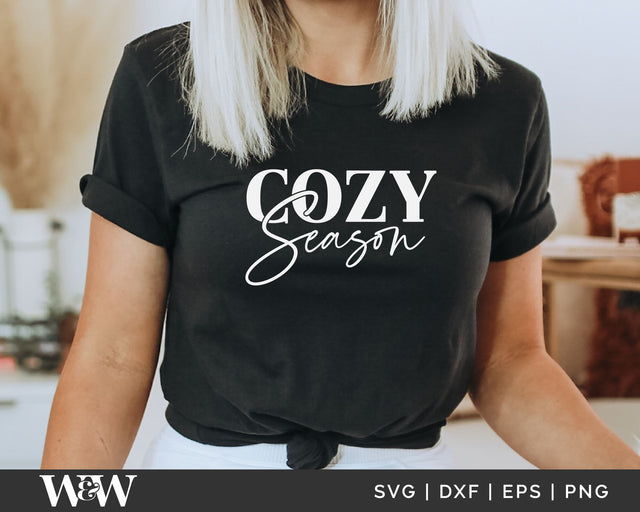 Cozy Season SVG | Fall Shirt SVG SVG Wood And Walt 
