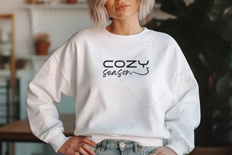 Cozy Season Svg for Merry Christmas and Winter, holiday svg, Christmas Jumper Svg, Winter Svg, Stay Home Svg, Cozy Vibes Svg SVG DesignDestine 