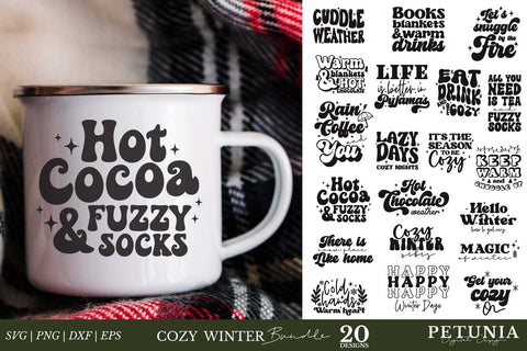Cozy Winter SVG | Christmas SVG Bundle SVG Petunia Digital Design 