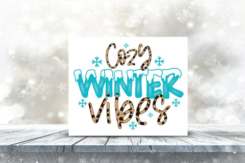 Cozy Winter Vibes PNG Sublimation Sublimation CraftLabSVG 