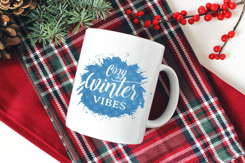 Cozy Winter Vibes, Winter Sublimation Design PNG SVG futivesvg 