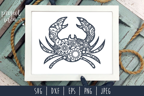 Crab Mandala Zentangle SVG SavoringSurprises 