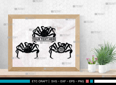 Crab Monogram, Crab Silhouette, Crab SVG, Ocean Crab Svg, Maryland Crab Svg, Crab Legs Svg, SB00244 SVG ETC Craft 