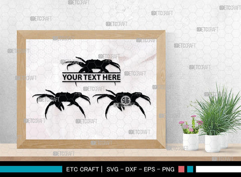 Crab Monogram, Crab Silhouette, Crab SVG, Ocean Crab Svg, Maryland Crab Svg, Crab Legs Svg, SB00244 SVG ETC Craft 