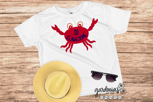 Crab So Clawesome SVG SVG Gardenias Art Shop 