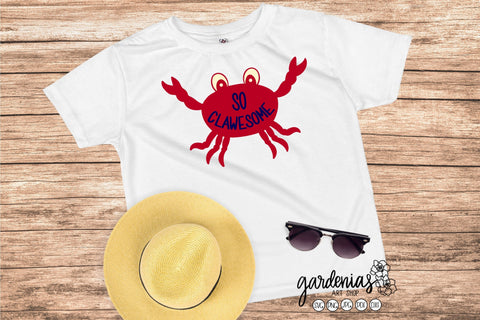 Crab So Clawesome SVG SVG Gardenias Art Shop 