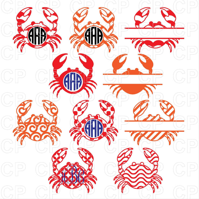 Crab SVG Bundle SVG cutperfectstudio