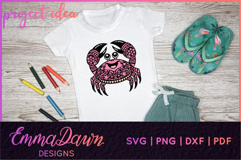 Crab SVG SVG Emma Dawn Designs 