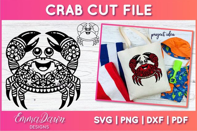 Crab SVG SVG Emma Dawn Designs 