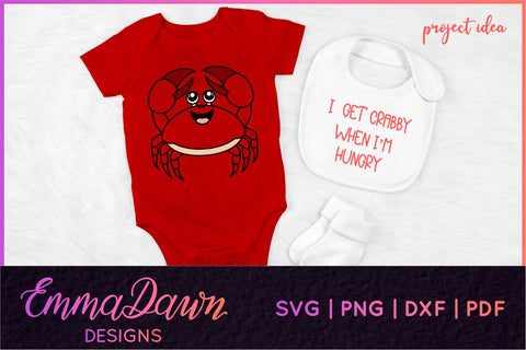 Crab SVG SVG Emma Dawn Designs 