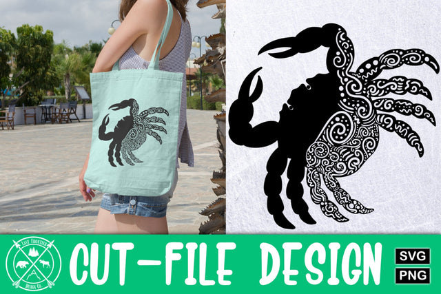 Crab zentangle Cut file|Zentangle SVG|Crab SVG SVG Last Frontier Design Co. 