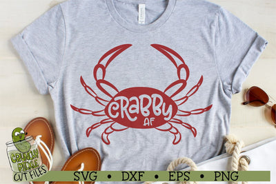 Crabby AF Crab SVG Crunchy Pickle 