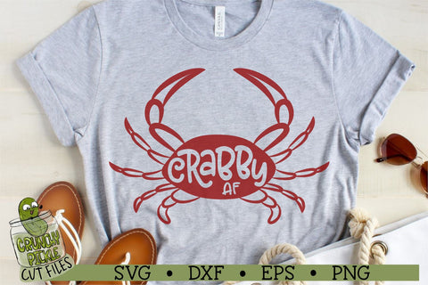 Crabby AF Crab SVG Crunchy Pickle 