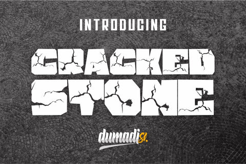 Cracked Stone Font Dumadistyle 