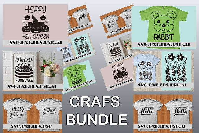 Crafs bundle (svg,psd,dxf,eps,ai) SVG arwah studio 