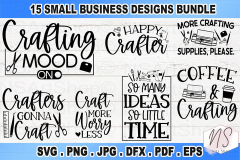 Crafter SVG Bundle, I Love Crafting Bundle SVG, Crafting SVG Bundle, Crafting Cut File, SVG file, dxf, eps, png, Crafters svg, Funny, Silhouette, Cricut, Digital File SVG NS Arts Shop 