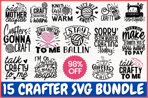 Crafter SVG Bundle SVG Designangry 