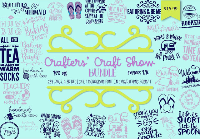 Crafters' Craft Show Bundle Bundle So Fontsy Design Shop 
