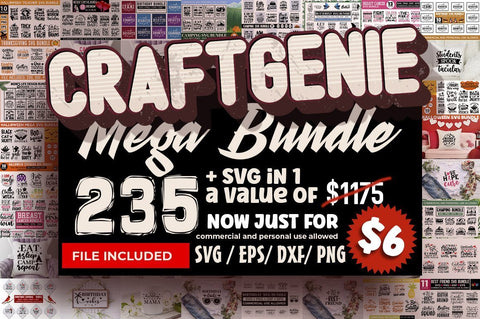 CRAFTGENIE Mega SVG Bundle SVG Designangry 