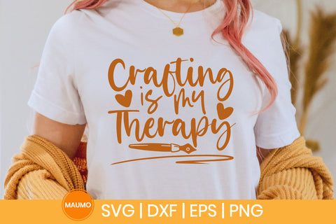 Crafting is my therapy svg quote SVG Maumo Designs 