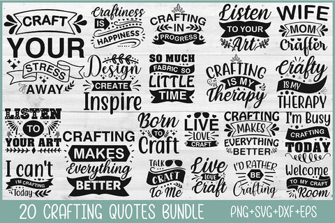 Crafting Quotes Bundle SVG Rupkotha 