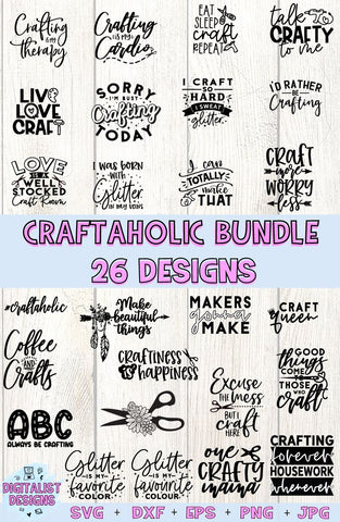 Crafting Tools SVG Bundle, Craft SVG, Crafting svg, Crafting Tool Clipart  svg