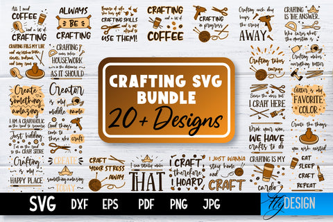 Crafting SVG Bundle | Crafting Design | Crafts SVG v.1 SVG Fly Design 