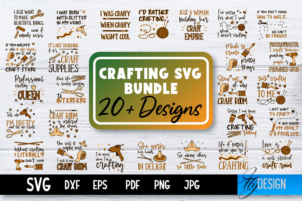 Crafting SVG Bundle | Crafting Design | Crafts SVG v.2 - So Fontsy