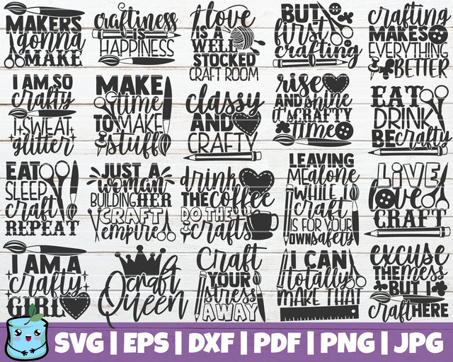 Crafting SVG Bundle SVG MintyMarshmallows 