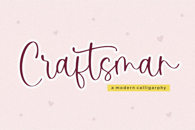 Craftsman Font Aestherica Studio 