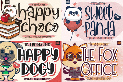 Crafty Font Bundle - 24 Unique Font Font Letterena Studios 