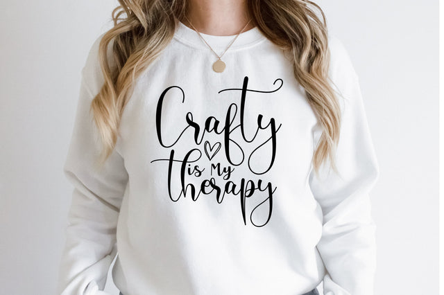 Crafty is My Therapy svg SVG orpitasn 