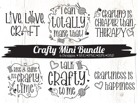 Crafty Mini Bundle SVG Caffeinated SVGs 