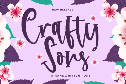 Crafty Sons Font Fallen Graphic Studio 
