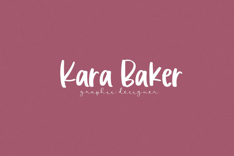 Cranberry - Fun Handwritten Font Font KA Designs 