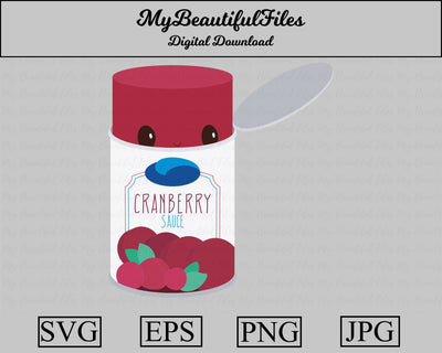 Cranberry sauce SVG MyBeautifulFiles 