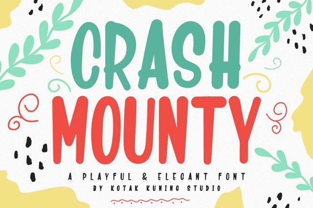 Crash Mounty Font Kotak Kuning Studio