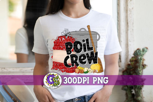 Crawfish Boil Crew PNG Sublimation Greedy Stitches 
