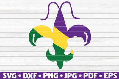 Crawfish fleur de lis SVG | Mardi Gras cut file SVG HQDigitalArt 