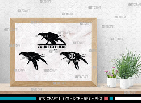 Crayfish Monogram, Crayfish Silhouette, Crayfish SVG, Crawfish Svg, crawfish Lake Svg, Sea Fish Svg, SB00246 SVG ETC Craft 