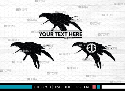 Crayfish Monogram, Crayfish Silhouette, Crayfish SVG, Crawfish Svg, crawfish Lake Svg, Sea Fish Svg, SB00246 SVG ETC Craft 