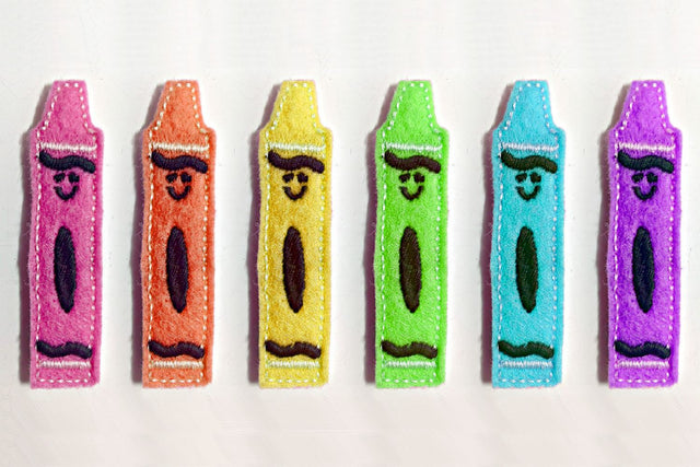 Crayon Feltie ITH in the Hoop Applique Embroidery Embroidery/Applique DESIGNS Designed by Geeks 