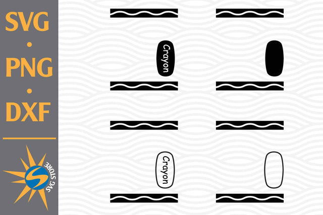 Crayon Label SVG, PNG, DXF Digital Files Include SVG SVGStoreShop 