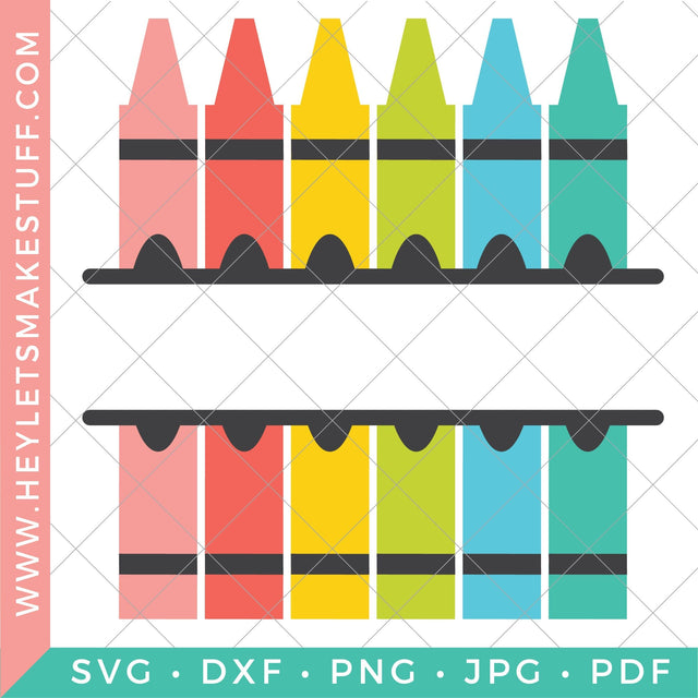 Crayon Monogram SVG Hey Let's Make Stuff 