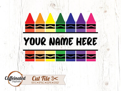 Crayon Monogram SVG SVG Caffeinated SVGs 