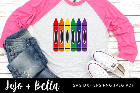 Crayon pencil bundle SVG, Crayon Split Monogram Svg, crayon svg, teacher svg, school svg, apple name frame svg, apple svg, apple monogram SVG Jojo&Bella 