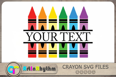 Crayon Split Monogram Svg, Crayon Svg, Crayon Monogram Svg SVG Artinrhythm shop 