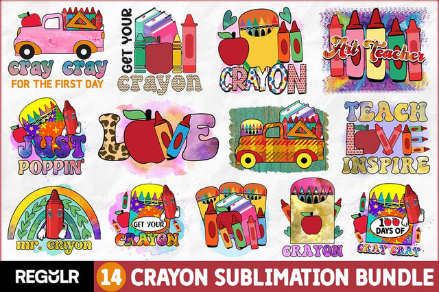 Crayon Sublimation Bundle Sublimation Regulrcrative 